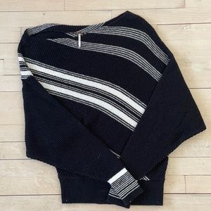 Free people off the shoulder/asymmetric sweater